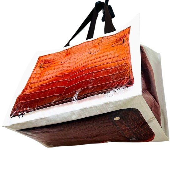 HERMES BIRKIN PRINT VINYL TOTE BAG - Picture 5 of 8